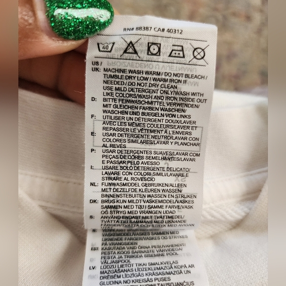 Adidas Womens White Mauve Oversized Pullover Sweatshirt lightweight Top, sz  SZ - Picture 7 of 14